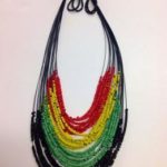 Rasta Necklace-Erring set - Elegance