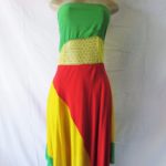 Woman Dress Rasta Straight across