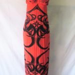 Woman Dress Red sweetheart neck