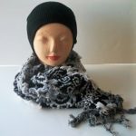 Scarf ecr Flw Blk wht
