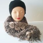 Scarf ECR Flw Light Brown
