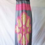 Woman Dress Strapless Grey top