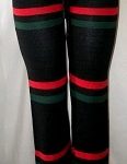 Woman knitted pants black afro