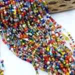 Necklace - African Christmas Glass Beads