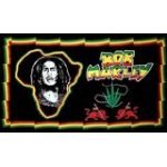 Bob Marley Banner Flag - Black Africa