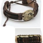 Zodiac Leather Bracelet - oval