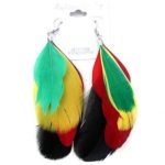 Earring Rasta Feather