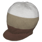 hat pk jc 13 brown beige white