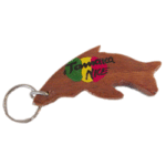 key chain wood dolphin