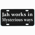 license plate mini ecr jah works .. black