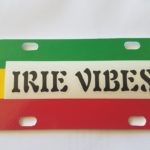 license plate - ECR mini  Irie Vibes