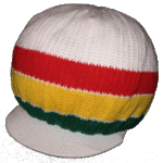 Rasta Hat Crown ecr pk 30 white rasta