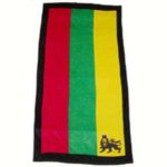 Rasta Beach Towel Stripe - lion