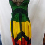 woman Dress ecr-rasta peace