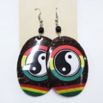 Coconut Earring Rasta - yen yen