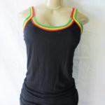 Woman Top Rasta in Black