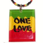Rasta Pendant - one love w4