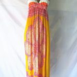 Woman Dress Long Halter Yellow&Orange