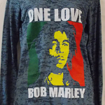 Bob Marley Women Hoodie  - One Love gry