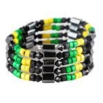 Rasta Magnetic Jamaica Bracelet - Tree In One - Bracelets/Necklace/Anklet