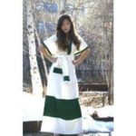 Ethiopian Traditional woman Dress - ecr grn