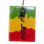 Rasta Pendant - one love w1