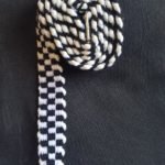 Knitted Woven Belts - CK-Black-White